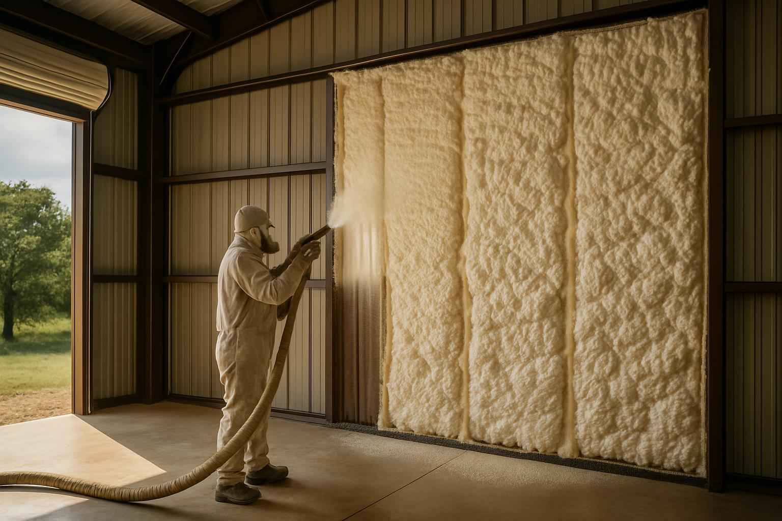 Shop Building Foam Installer in Hunt TX