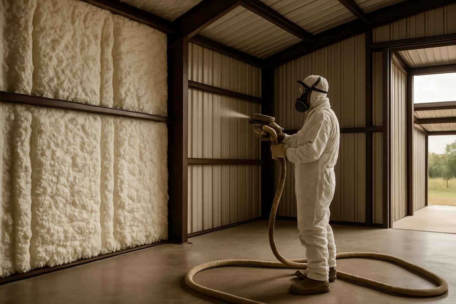 Shop Building Foam Installer in Kingsland TX