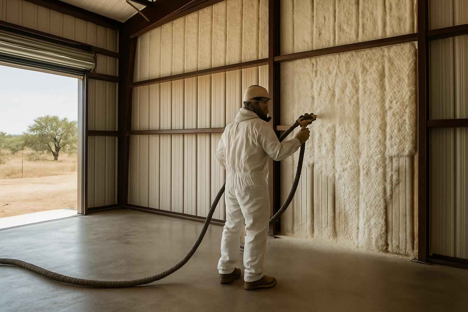 Shop Building Foam Installer in Llano TX
