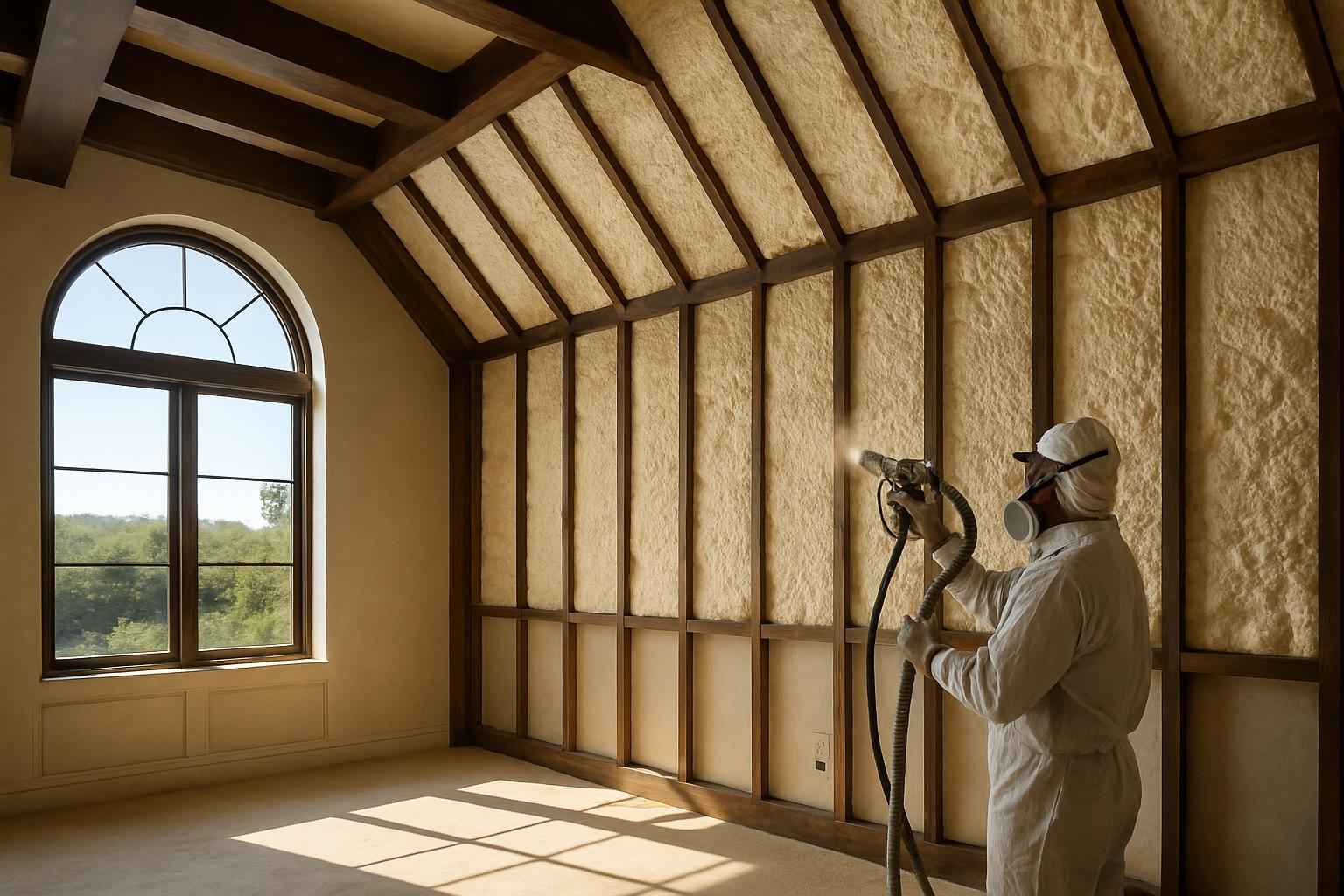 Tenant Finish Foam Insulation in Hunt TX