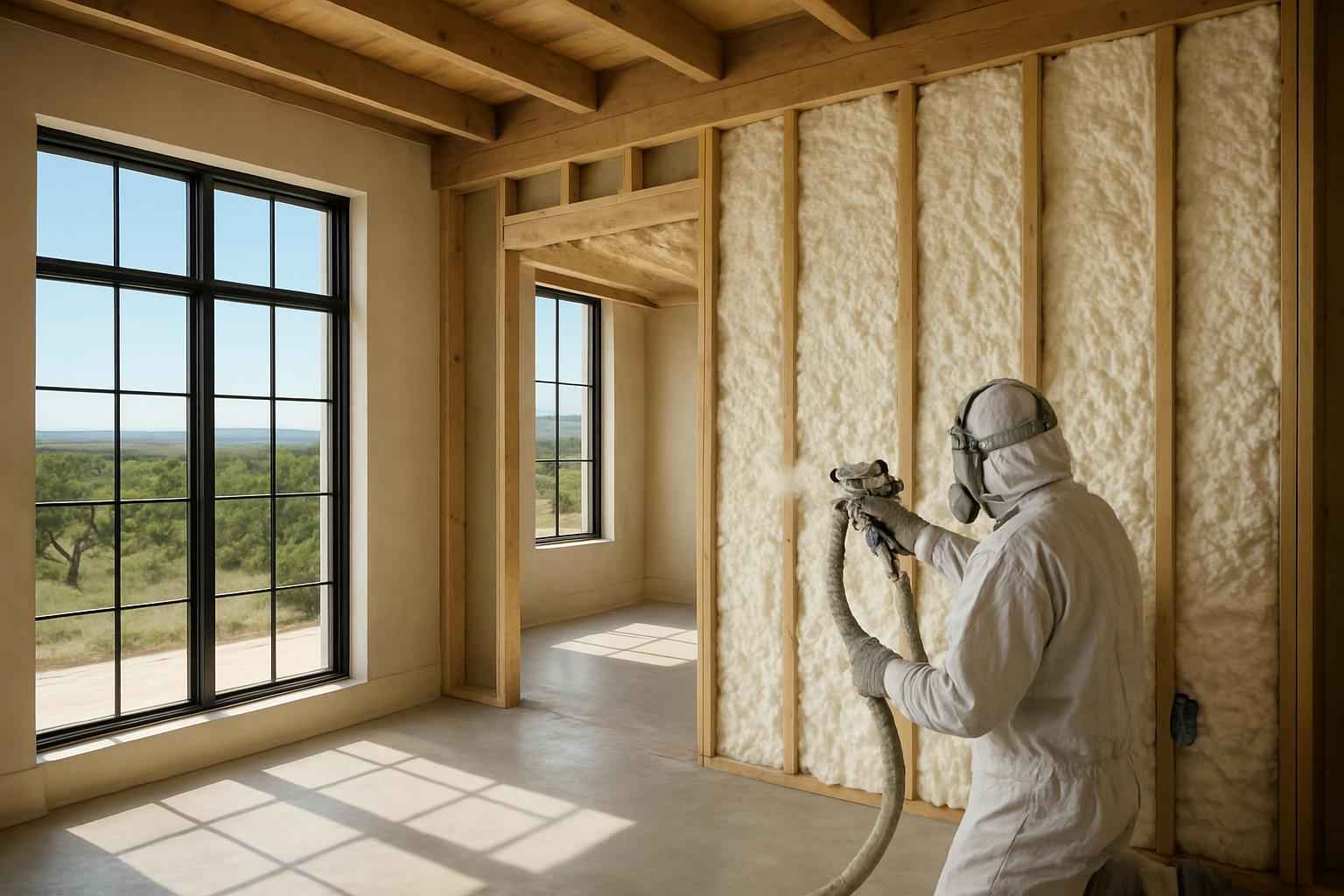 Tenant Finish Foam Insulation in Round Mountain TX