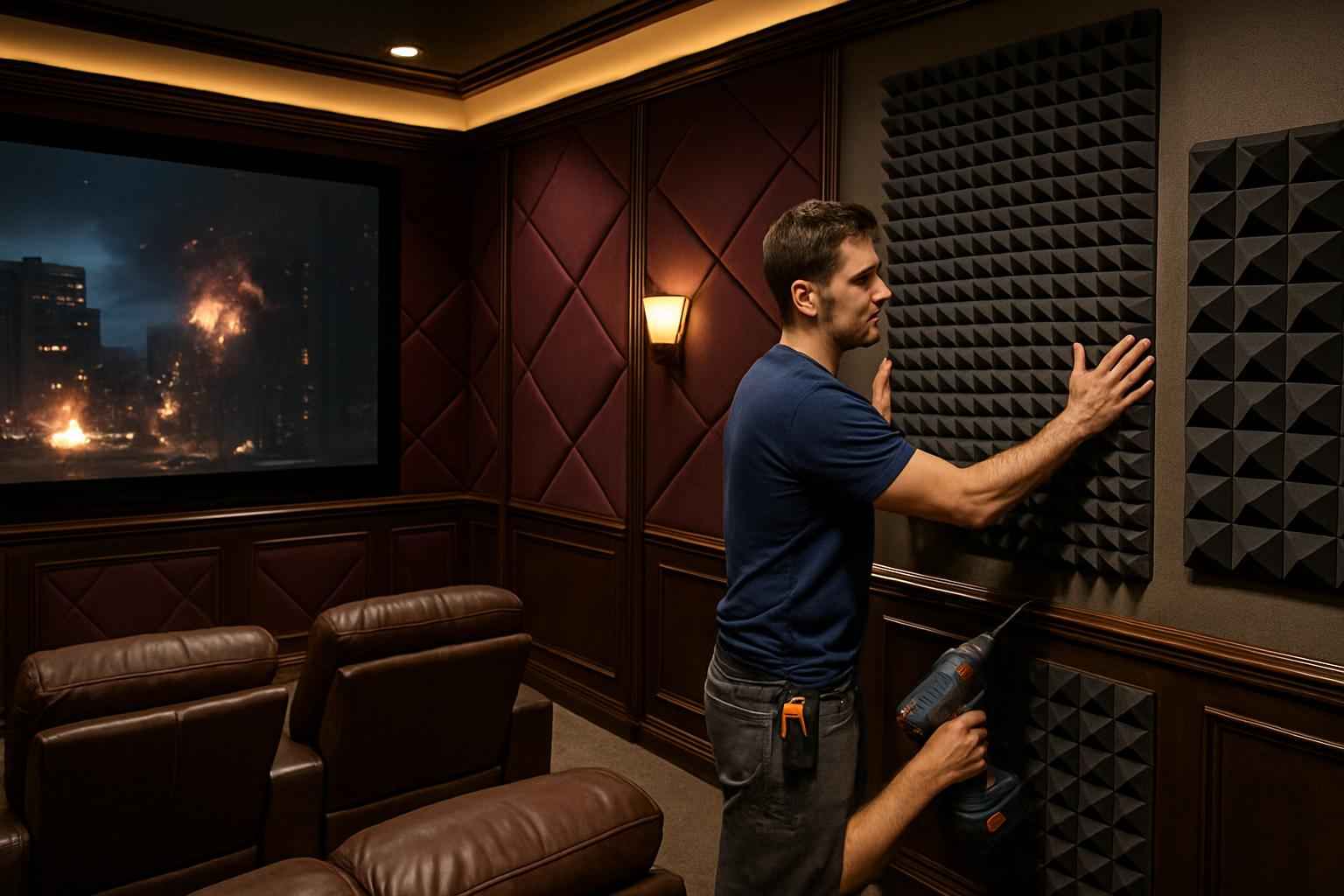 Theater Room Foam Installer in Cypress Mill TX