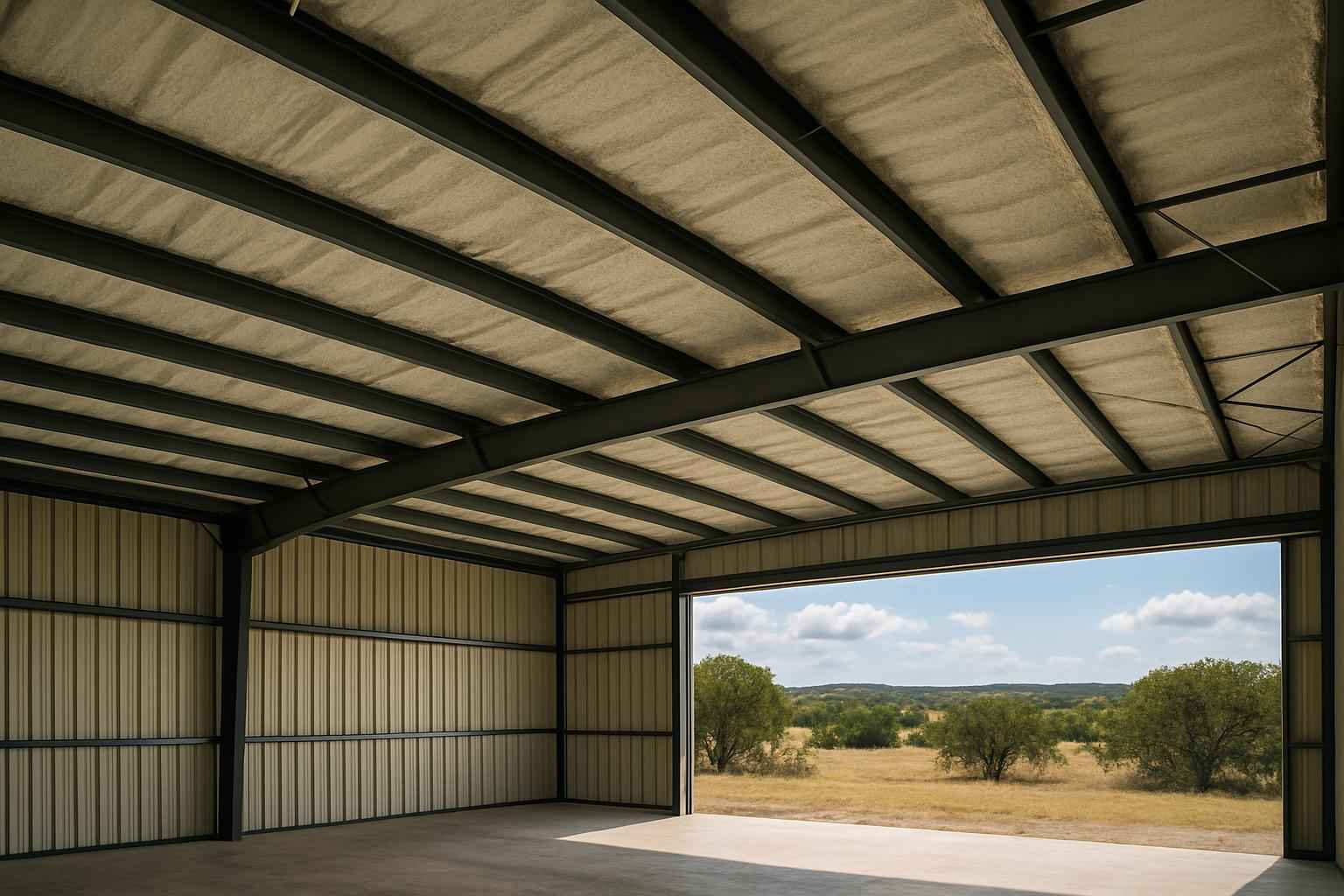 Warehouse Metal Roof Foam in Mountain Home TX