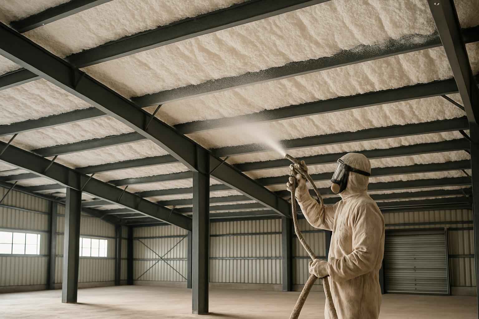 Warehouse Roof Foam Service in Boerne TX