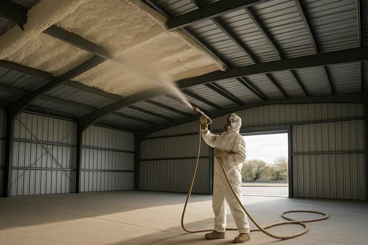Warehouse Roof Foam Service in Hunt TX