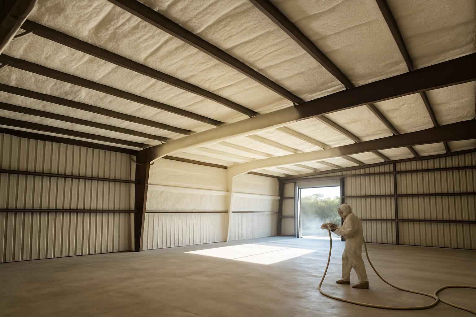 Warehouse Roof Foam Service in Kendalia TX