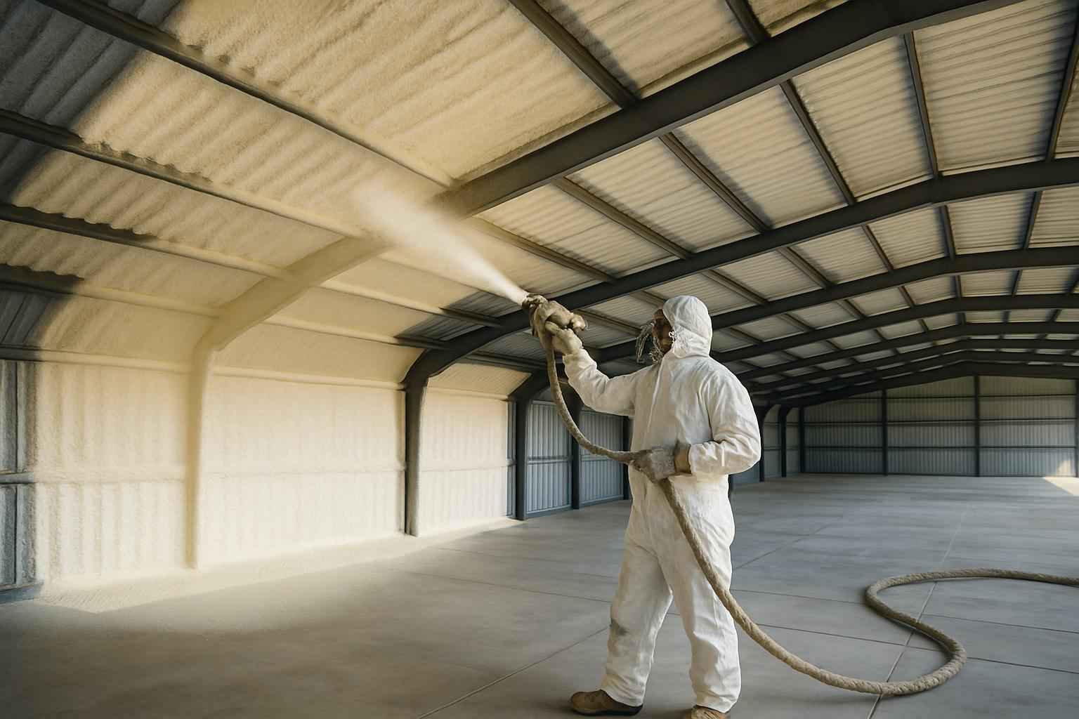 Warehouse Roof Foam Service in Llano TX