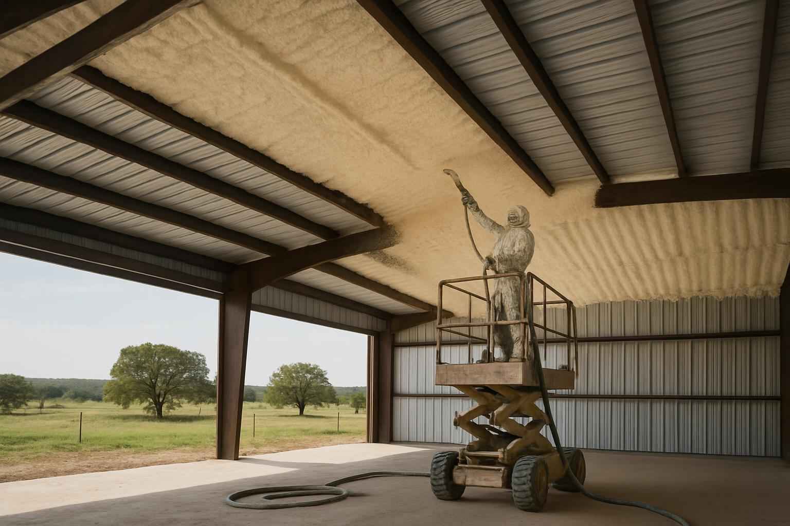 Warehouse Roof Foam Service in Mountain Home TX