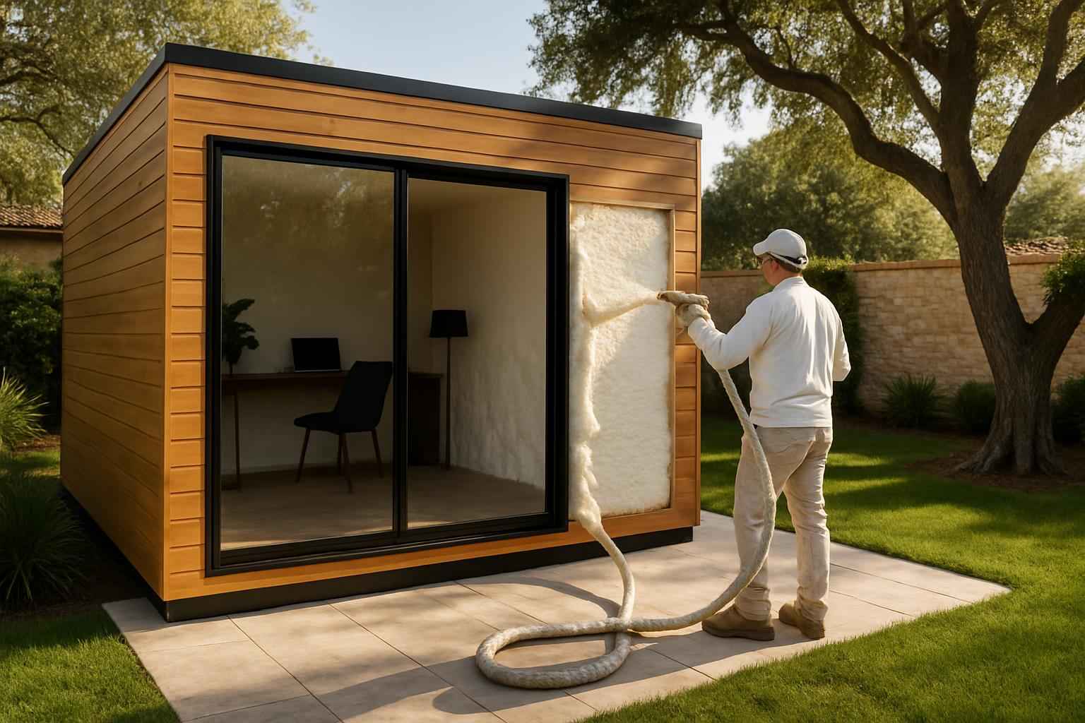 Backyard Office Foam Service in Burnet TX