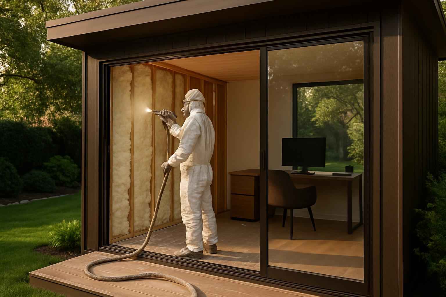 Backyard Office Foam Service in Pontotoc TX