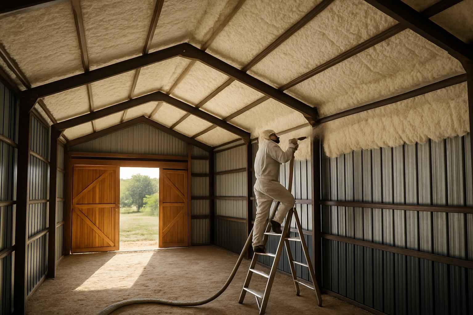 Barn Condensation Control Foam in Burnet TX