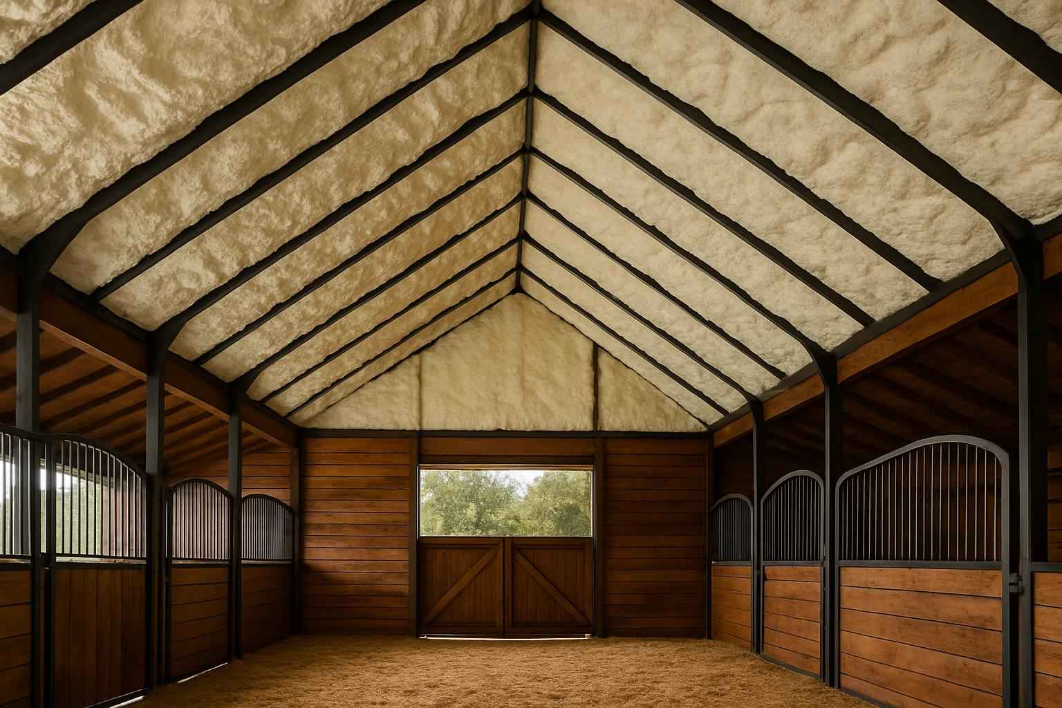 Barn Condensation Control Foam in Mason TX