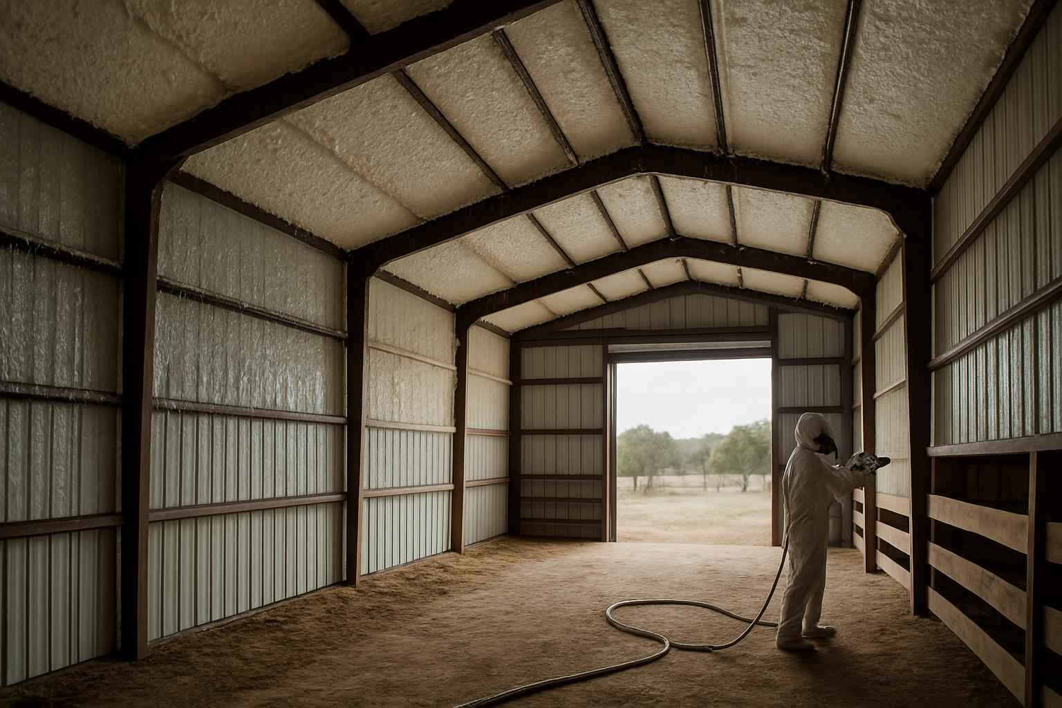 Barn Condensation Control Foam in Pontotoc TX