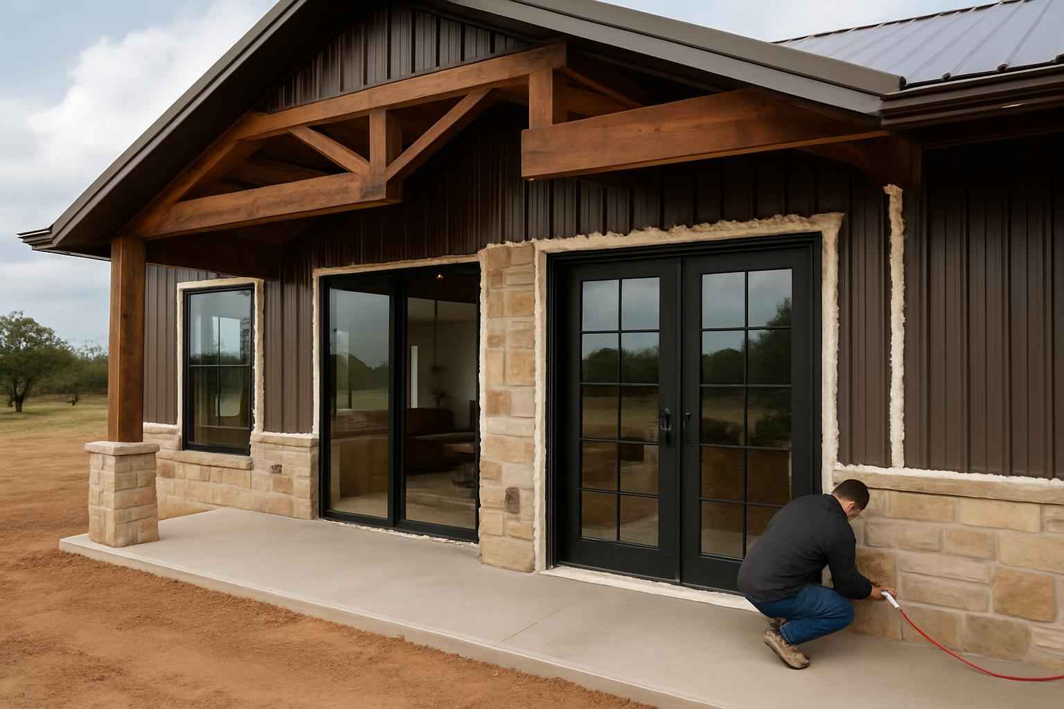 Barndominium Air Seal Service in Pontotoc TX