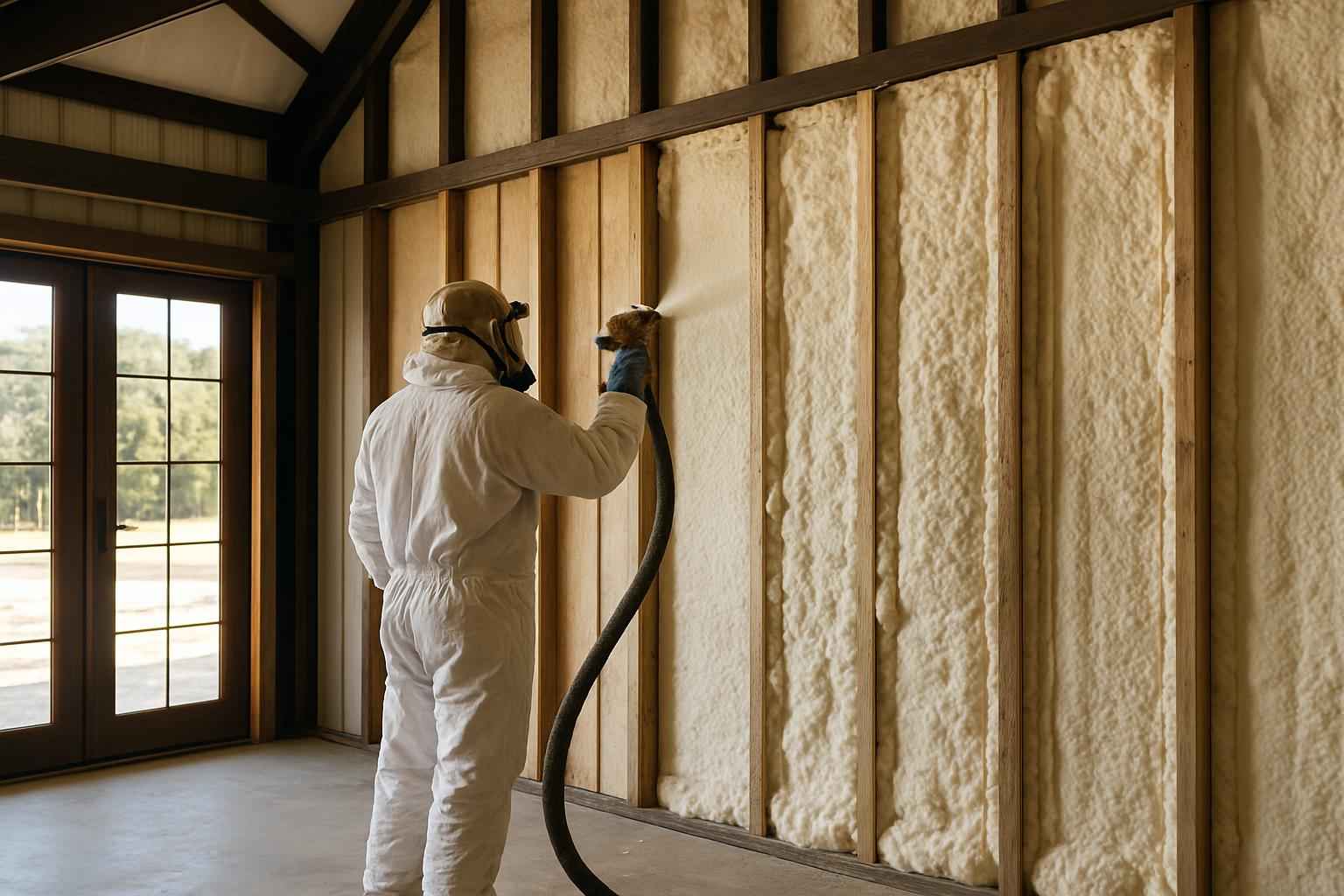 Barndominium Wall Insulation Service in Mason TX