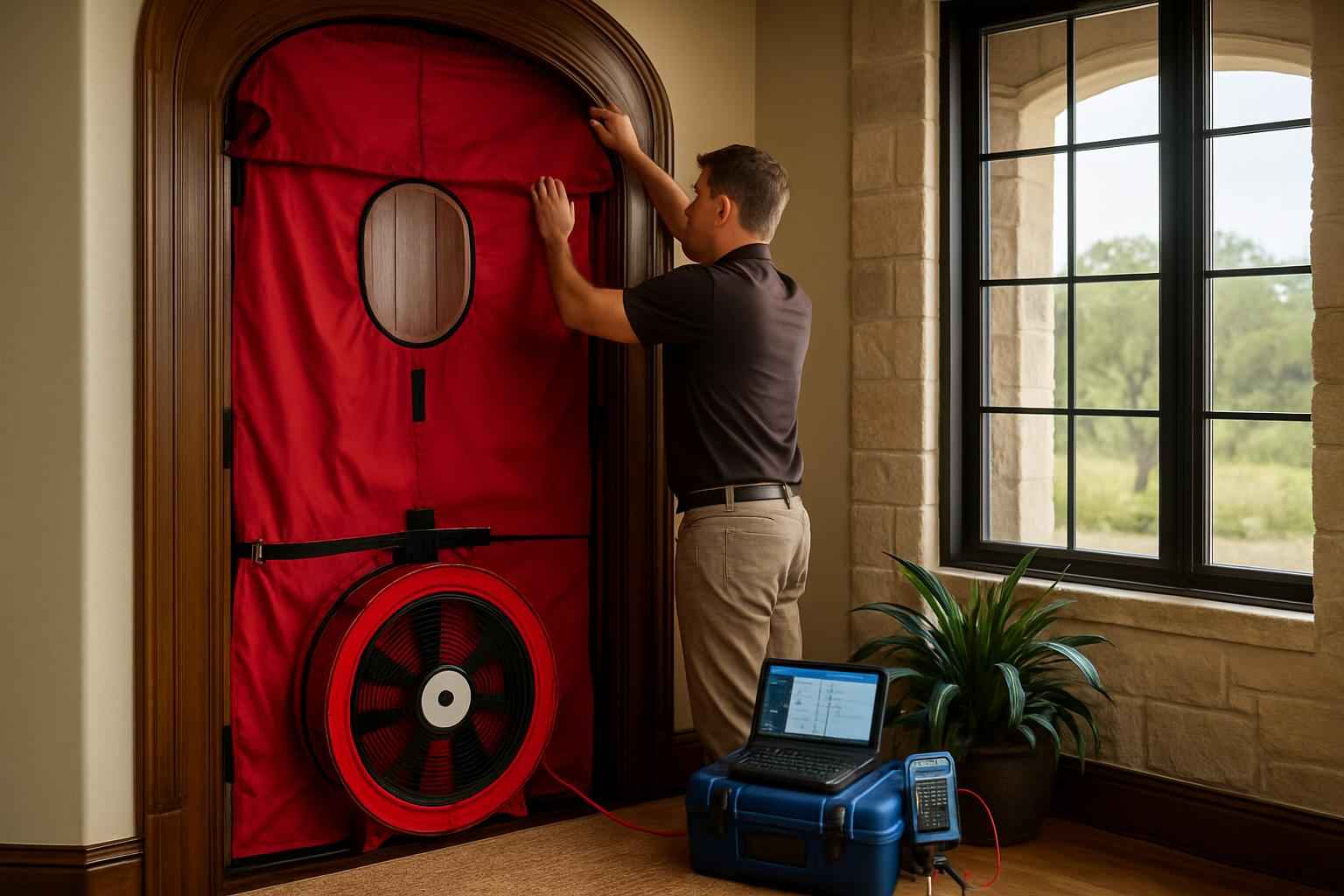 Blower Door Leak Seal Service in Fischer TX