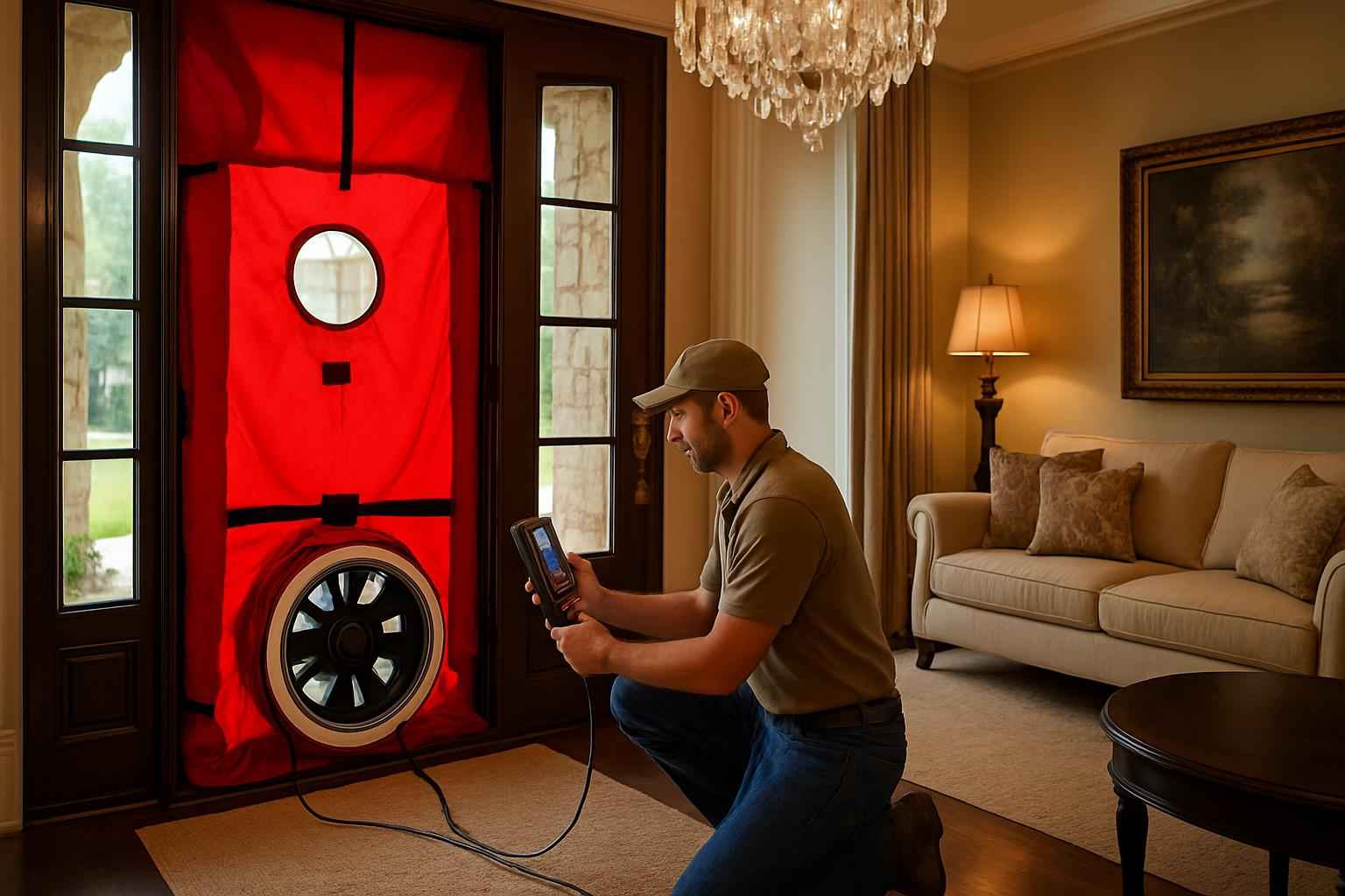Blower Door Leak Seal Service in Mason TX