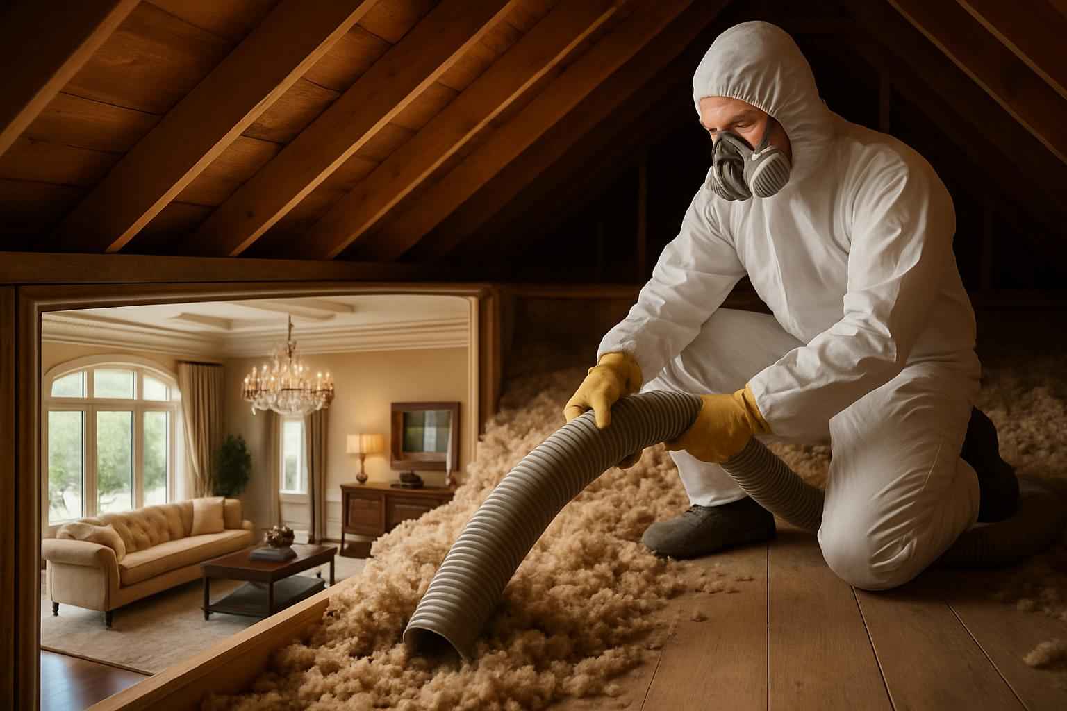 Blown Insulation Removal in Marble Falls TX