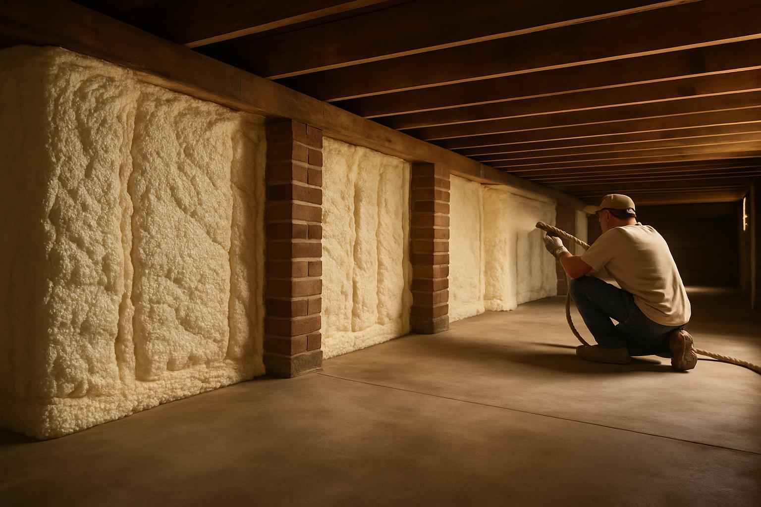 Closed Cell Crawl Space Insulation in Mason TX