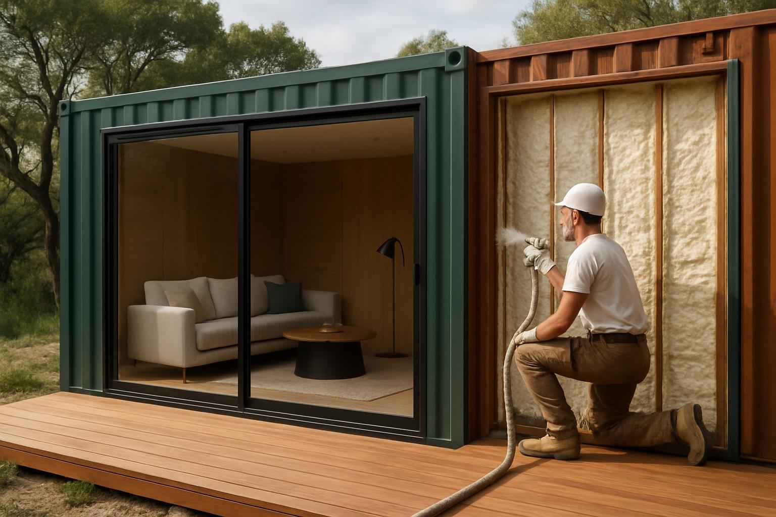 Container Home Insulation Company in Fischer TX