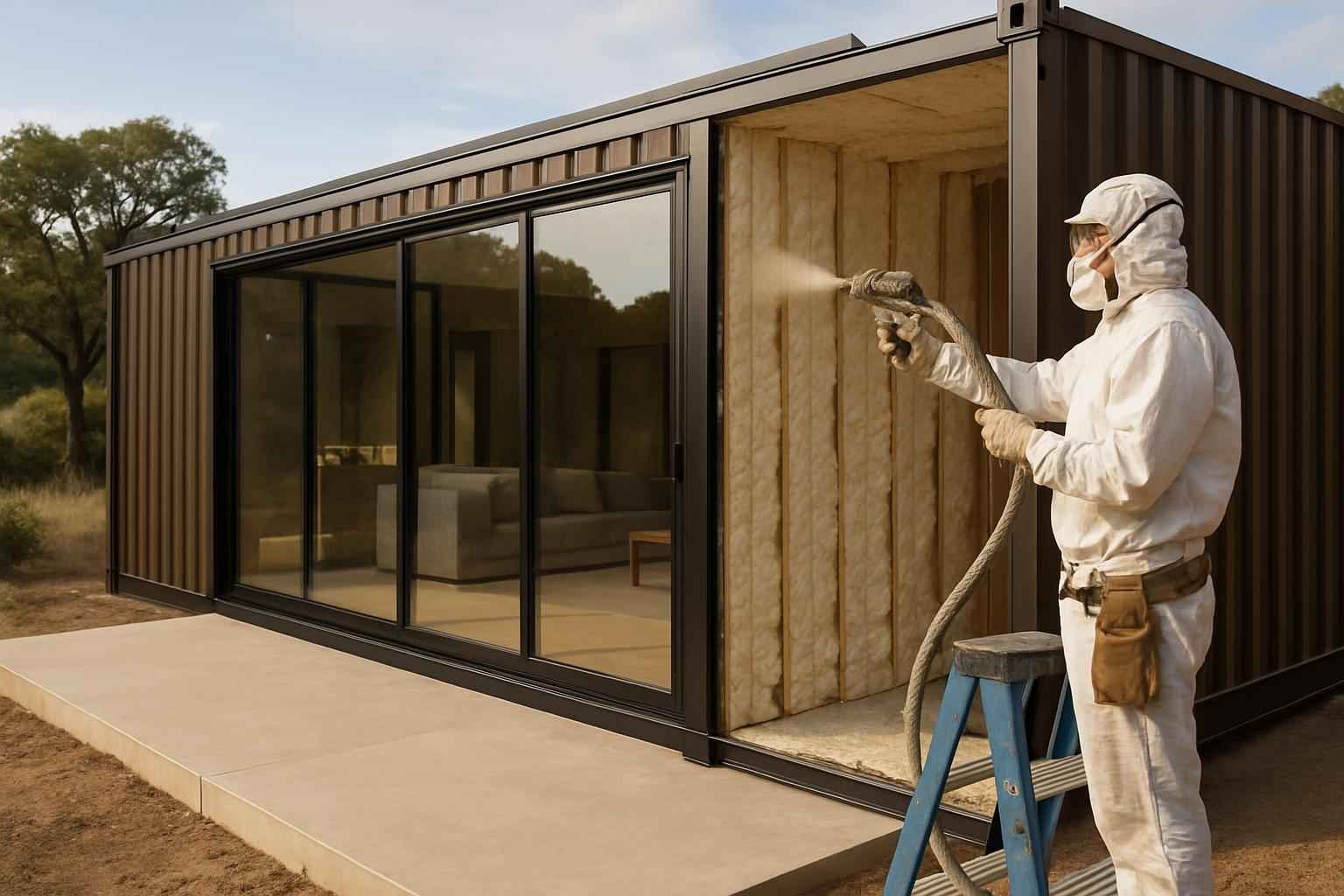 Container Home Insulation Company in Pipe Creek TX