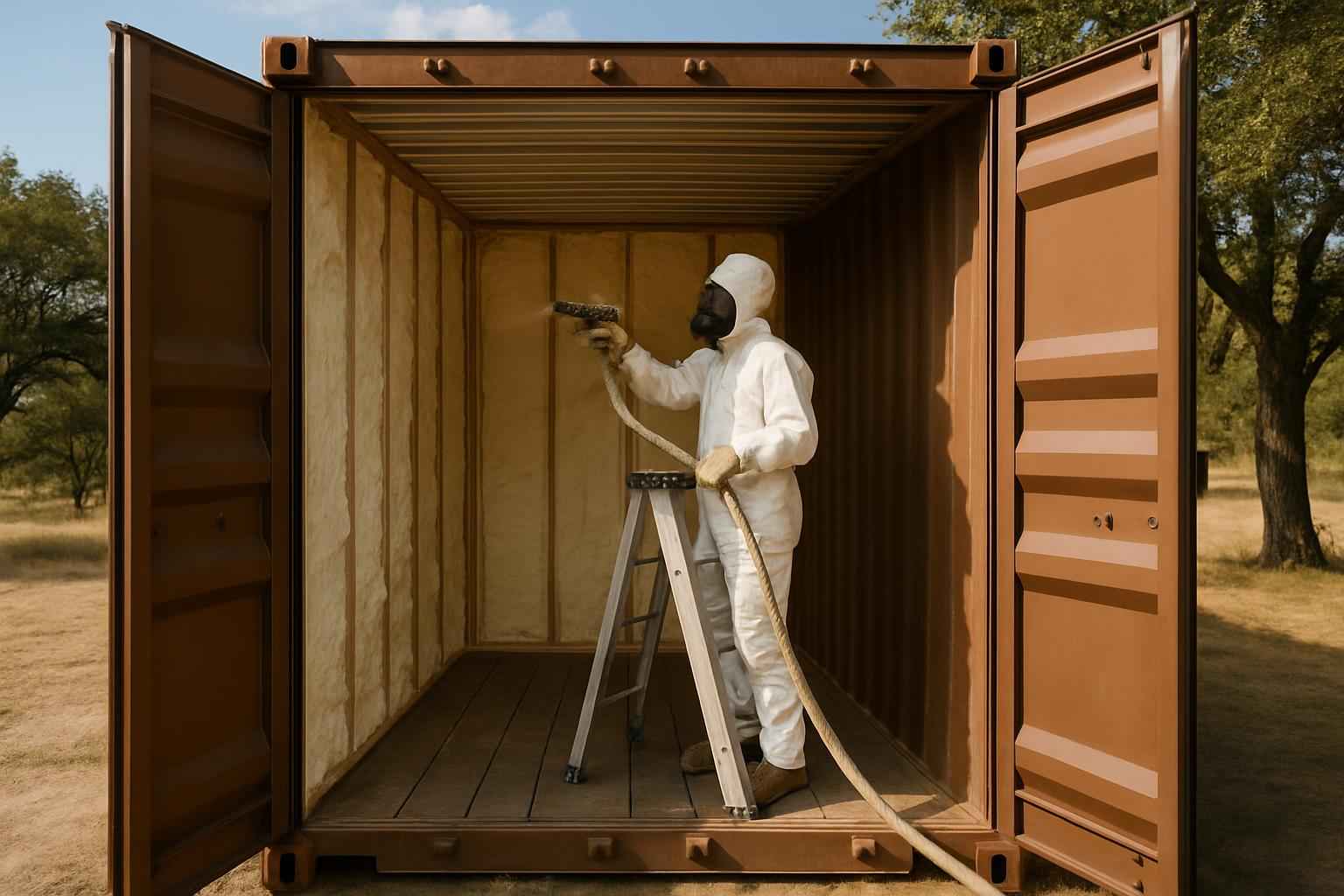 Container Retrofit Insulation in Medina TX