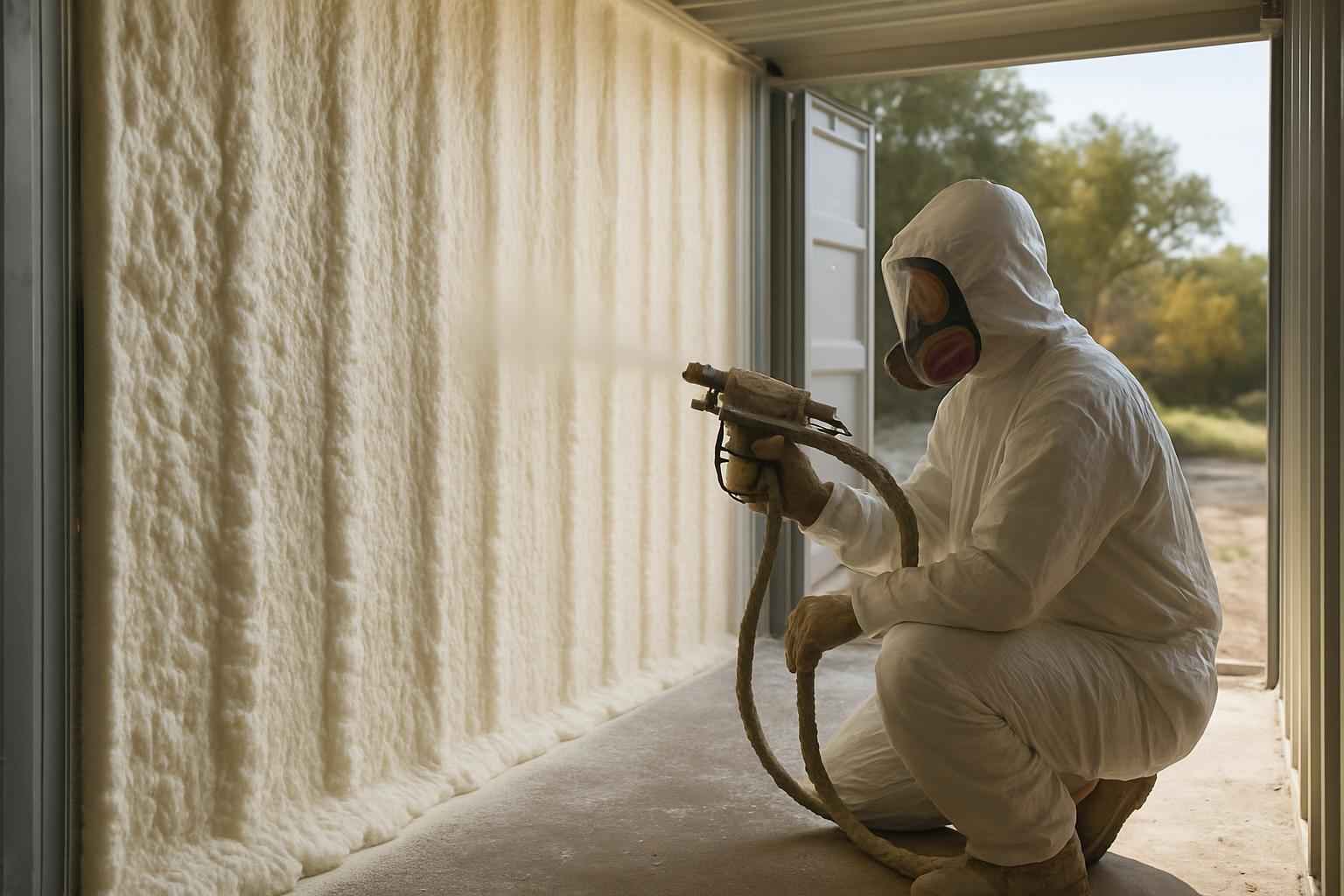 Container Wall Foam Service in Burnet TX