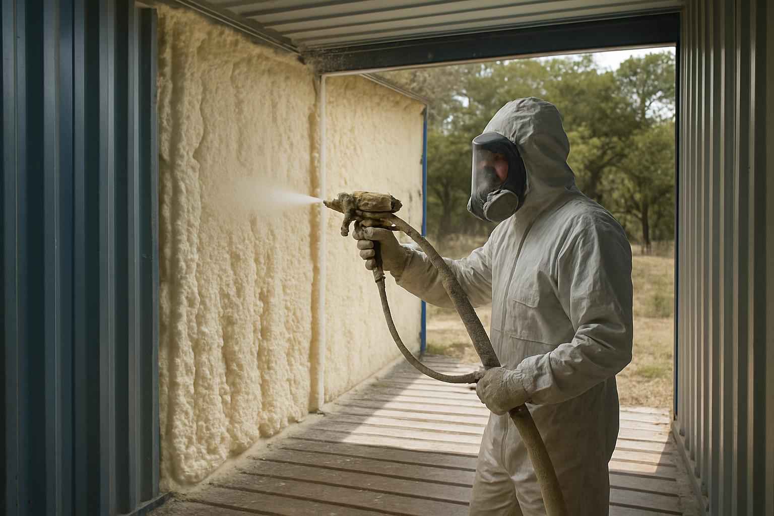 Container Wall Foam Service in Fischer TX