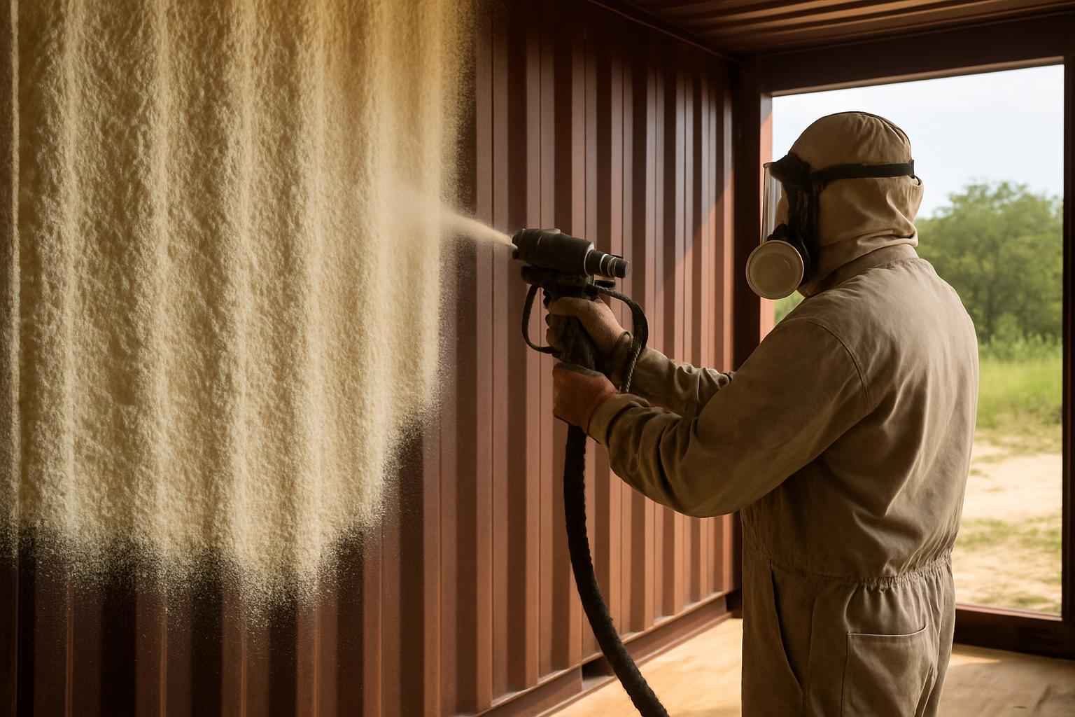 Container Wall Foam Service in Marble Falls TX