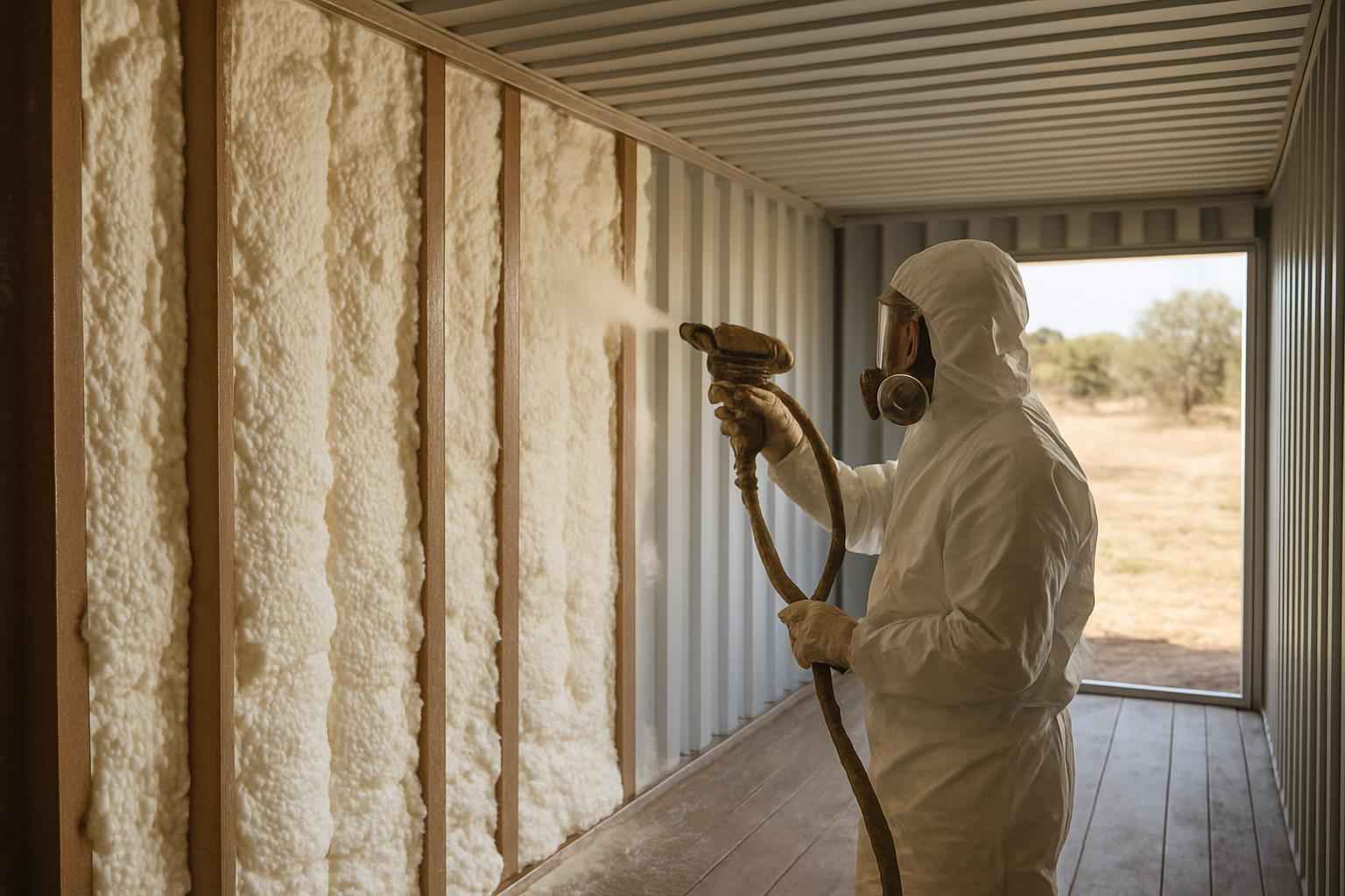 Container Wall Foam Service in Pontotoc TX