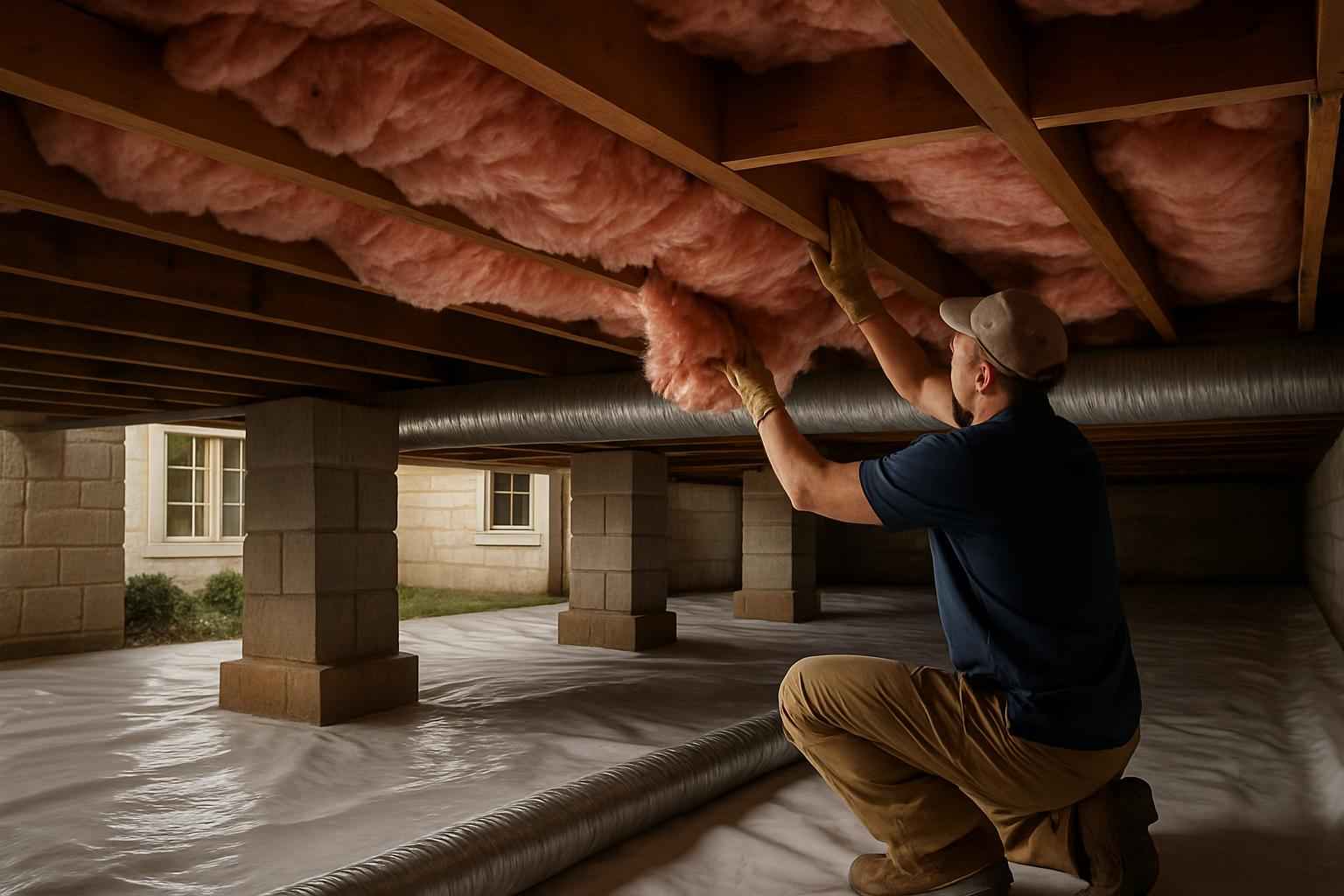 Crawl Space Insulation Repair in Fischer TX