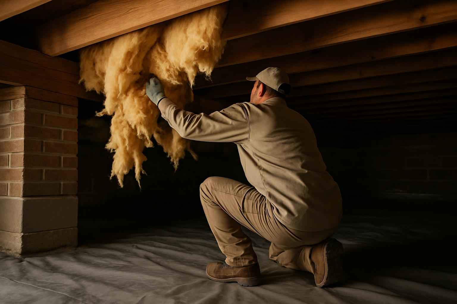 Crawl Space Insulation Repair in Pontotoc TX