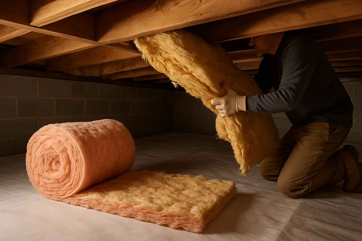 Crawl Space Insulation Replacement in Fischer TX