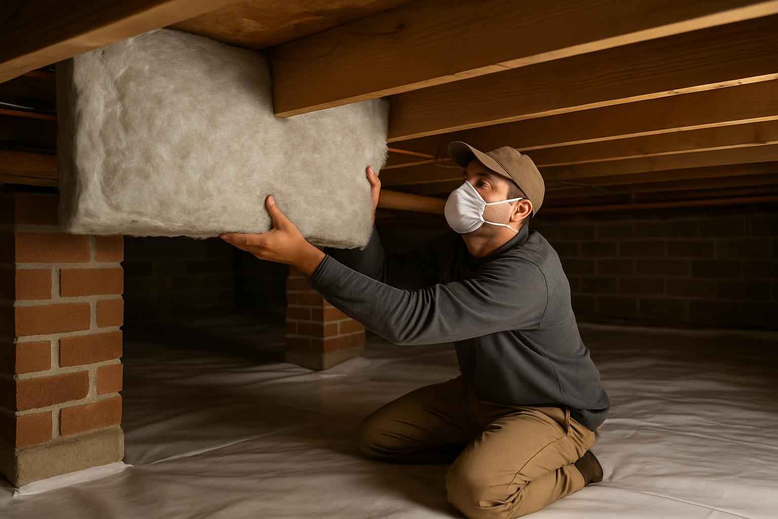 Crawl Space Retrofit Insulation in Cottonwood Shores TX