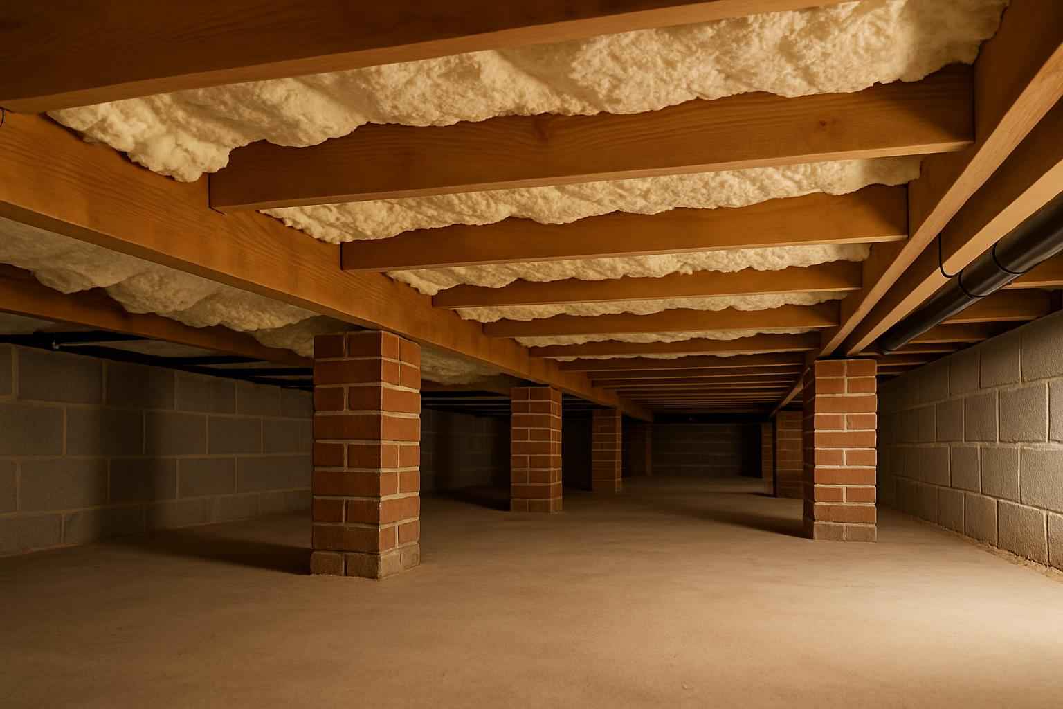Crawl Space Retrofit Insulation in Fischer TX