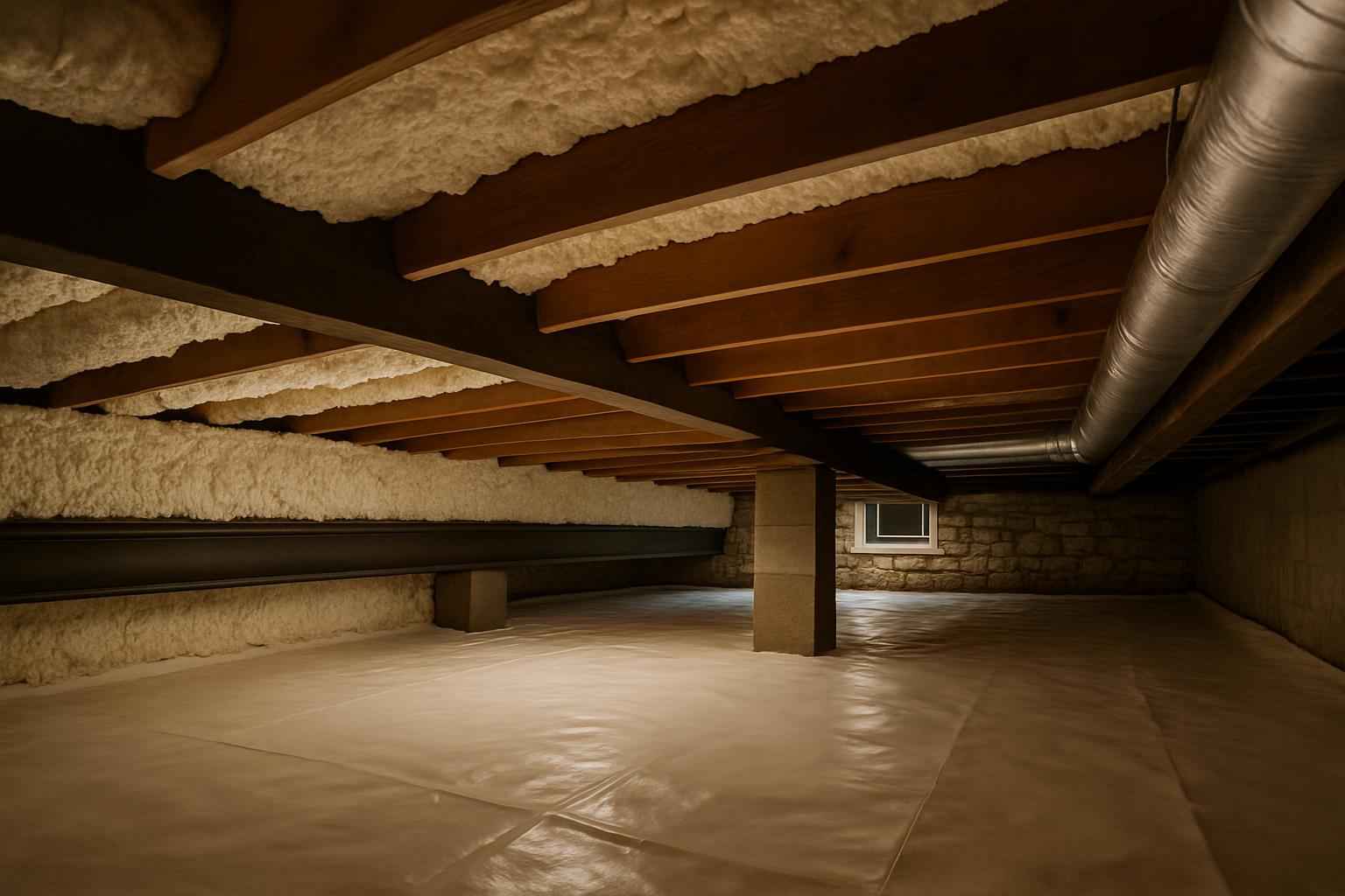 Crawl Space Retrofit Insulation in Marble Falls TX