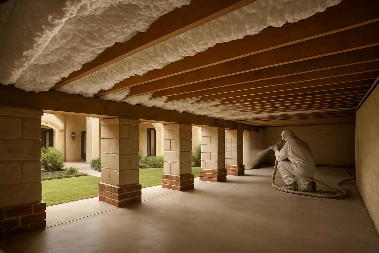 Crawl Space Retrofit Insulation in Mason TX