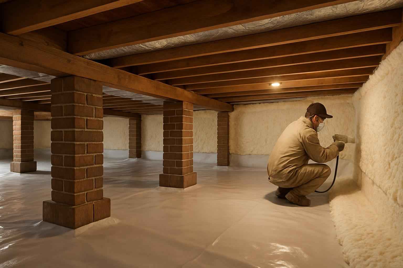 Crawl Space Retrofit Insulation in Medina TX