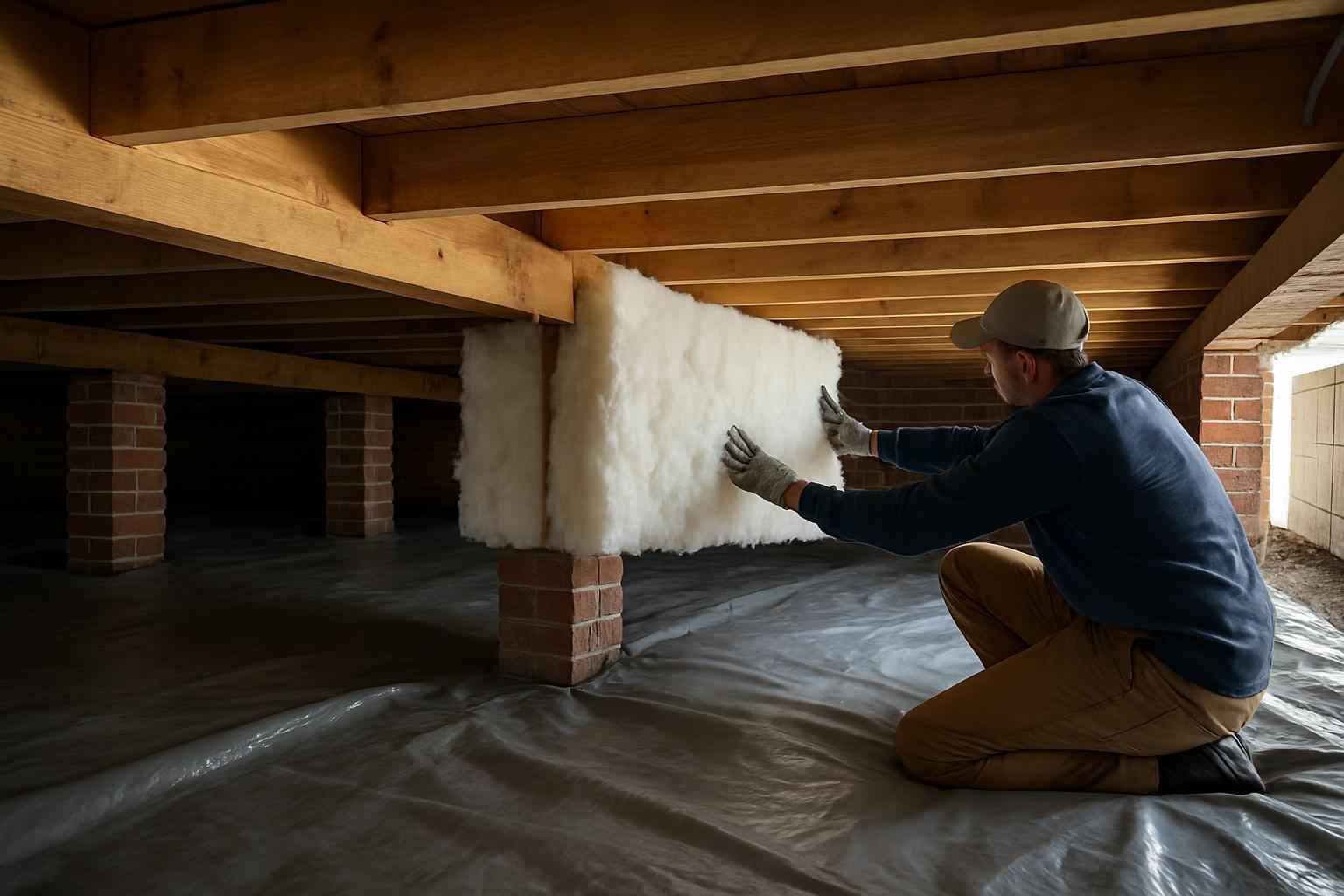Crawl Space Retrofit Insulation in Pontotoc TX