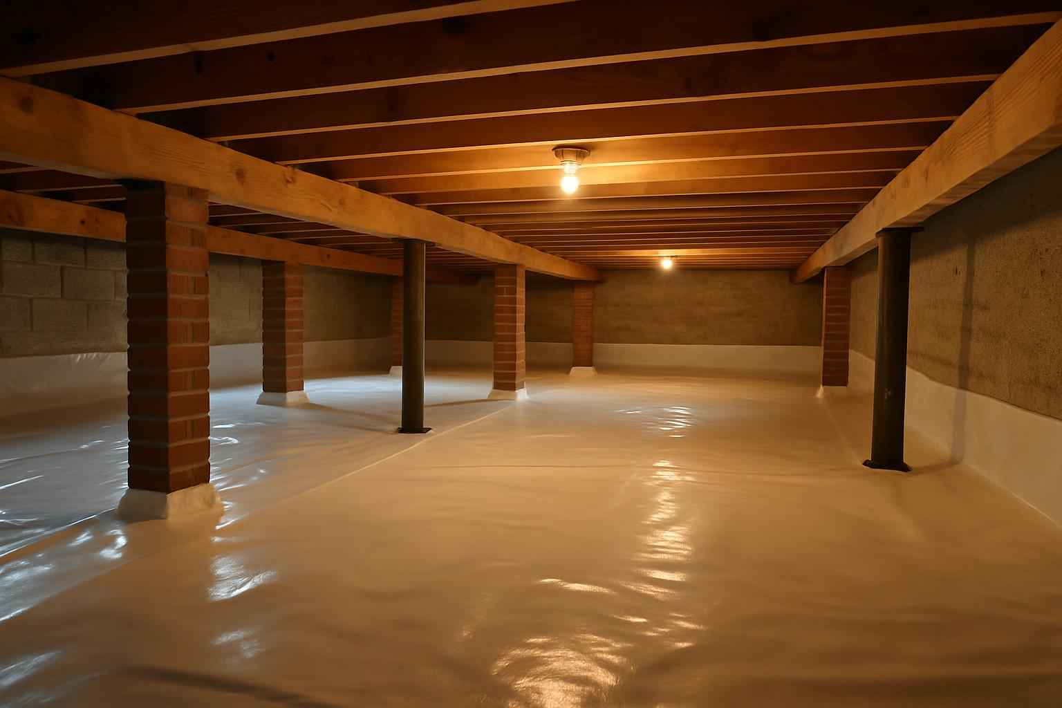 Crawl Space Vapor Barrier Installation in Marble Falls TX