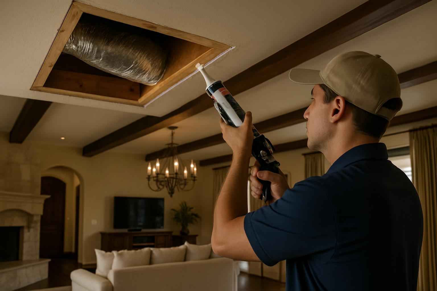 Duct Chase Air Seal Service in Marble Falls TX