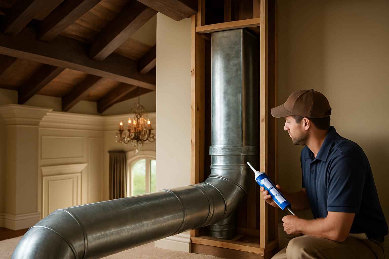 Duct Chase Air Seal Service in Mason TX