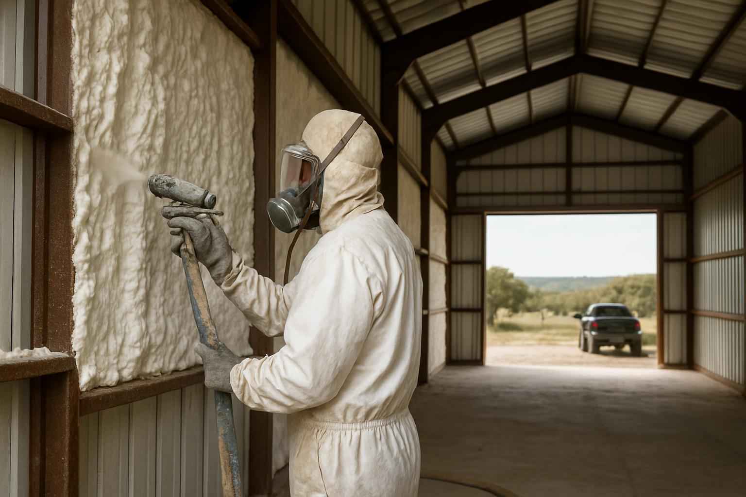 Equipment Barn Foam Installer in Marble Falls TX