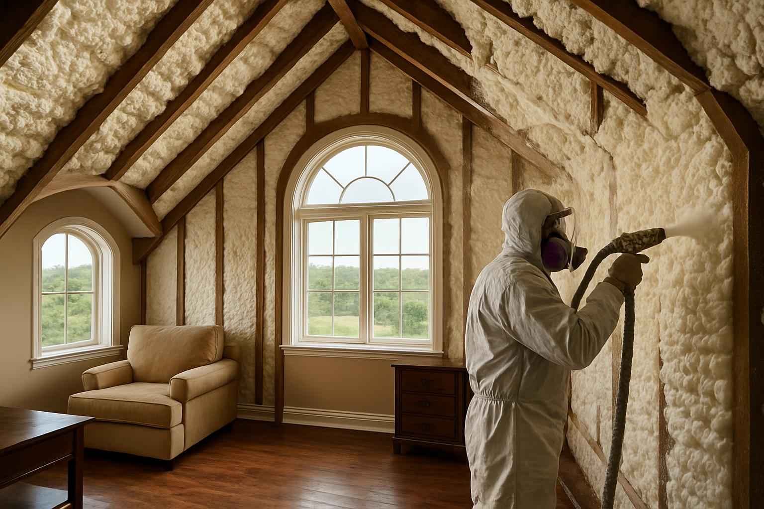 Existing Home Foam Upgrade in Pipe Creek TX