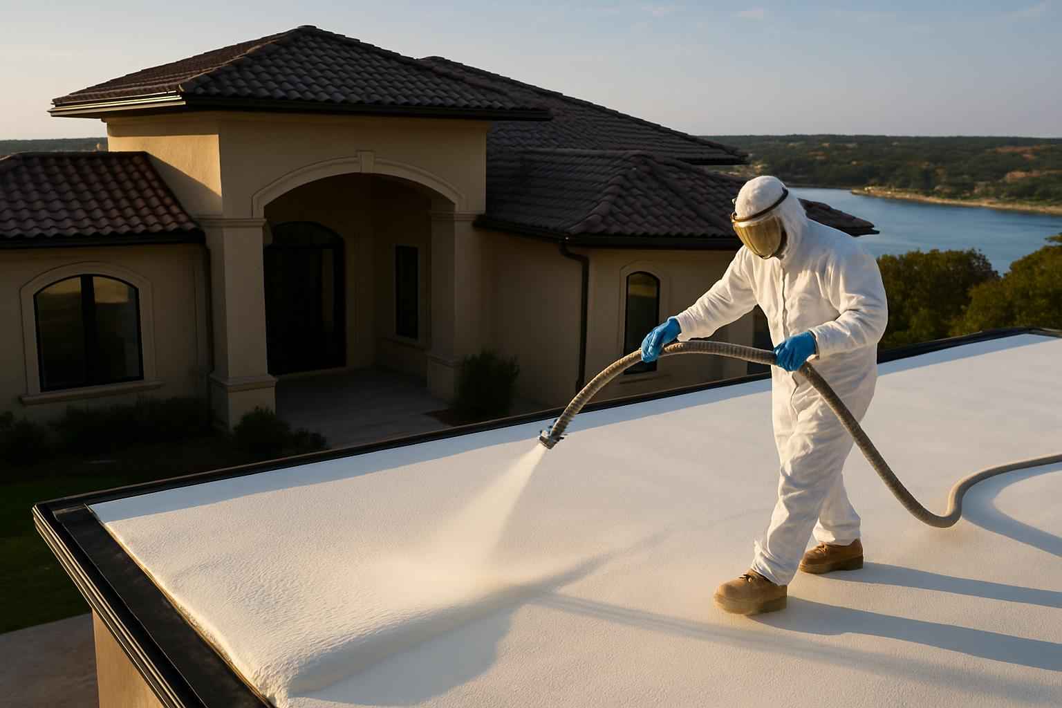 Foam Roof Installation Service in Marble Falls TX