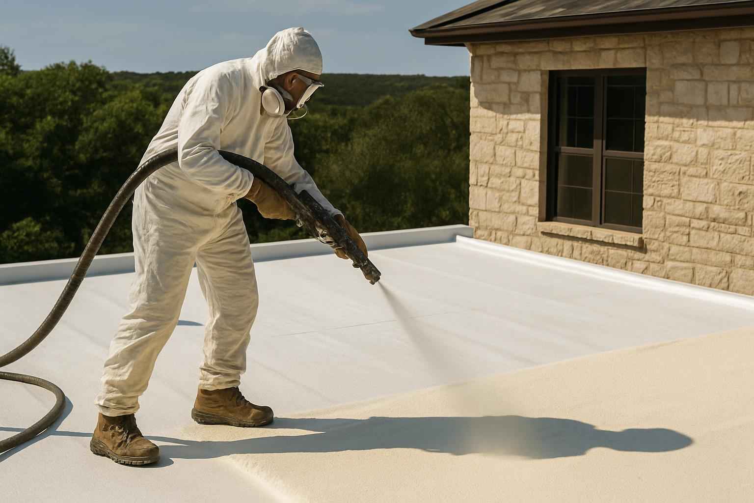Foam Roof Installation Service in Pipe Creek TX
