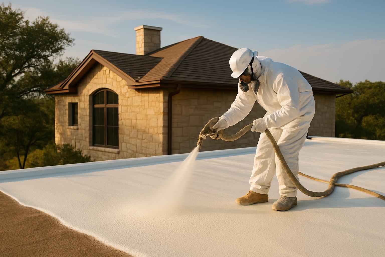 Foam Roof Installation Service in Pontotoc TX