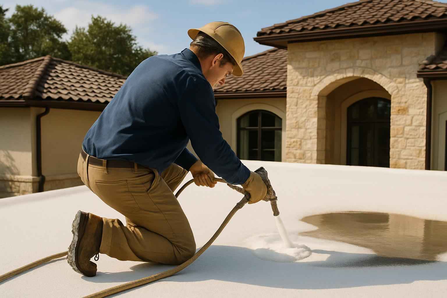Foam Roof Leak Repair Service in Burnet TX