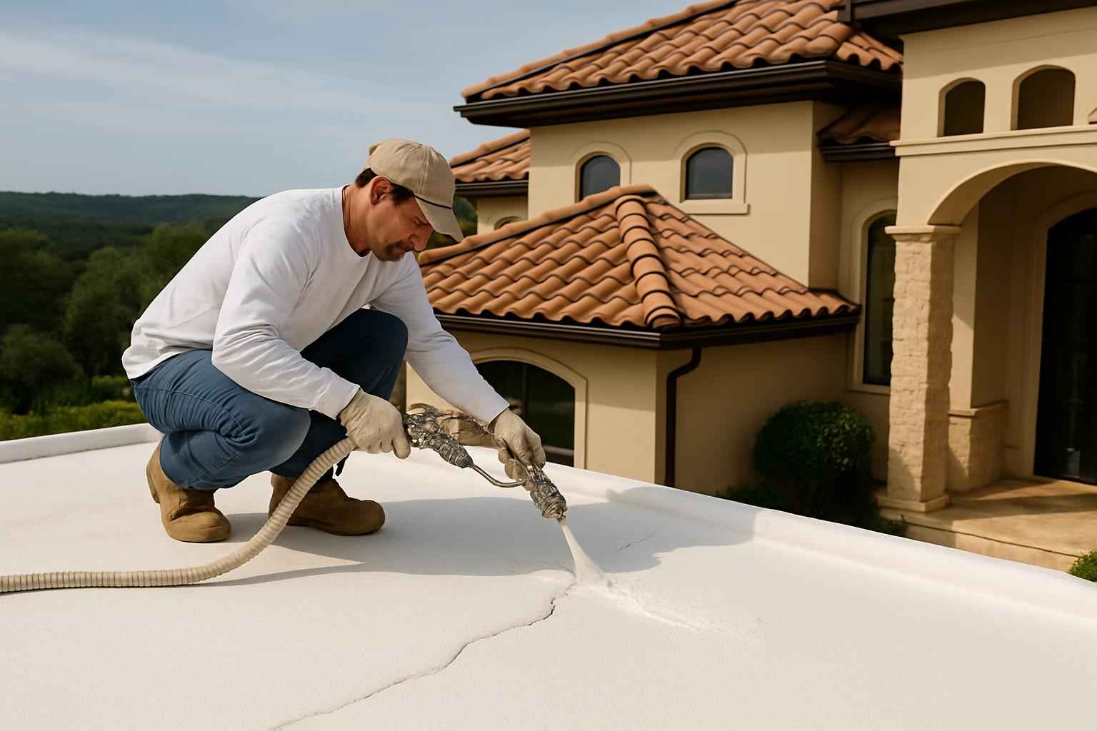Foam Roof Leak Repair Service in Fischer TX