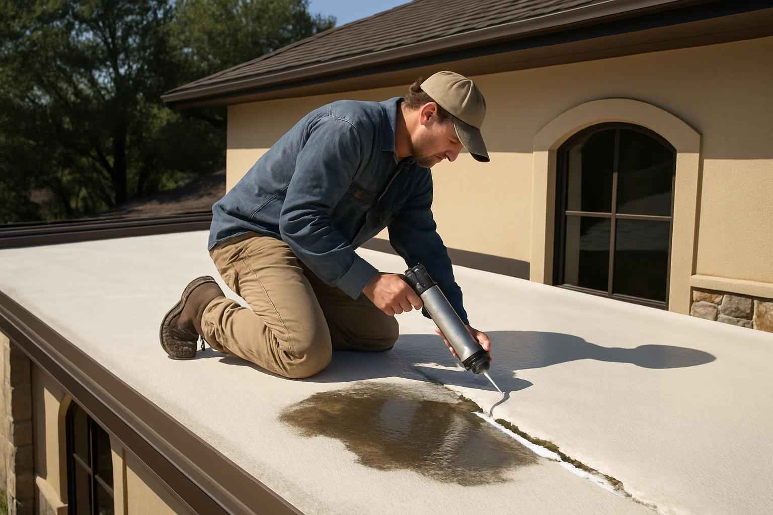 Foam Roof Leak Repair Service in Mason TX